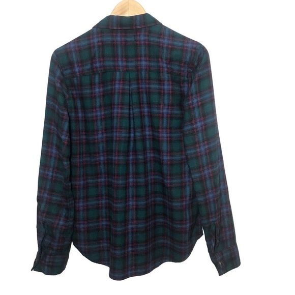 HOLLISTER Plaid Button Down Shirt In Green Size Small - Picture 4 of 6